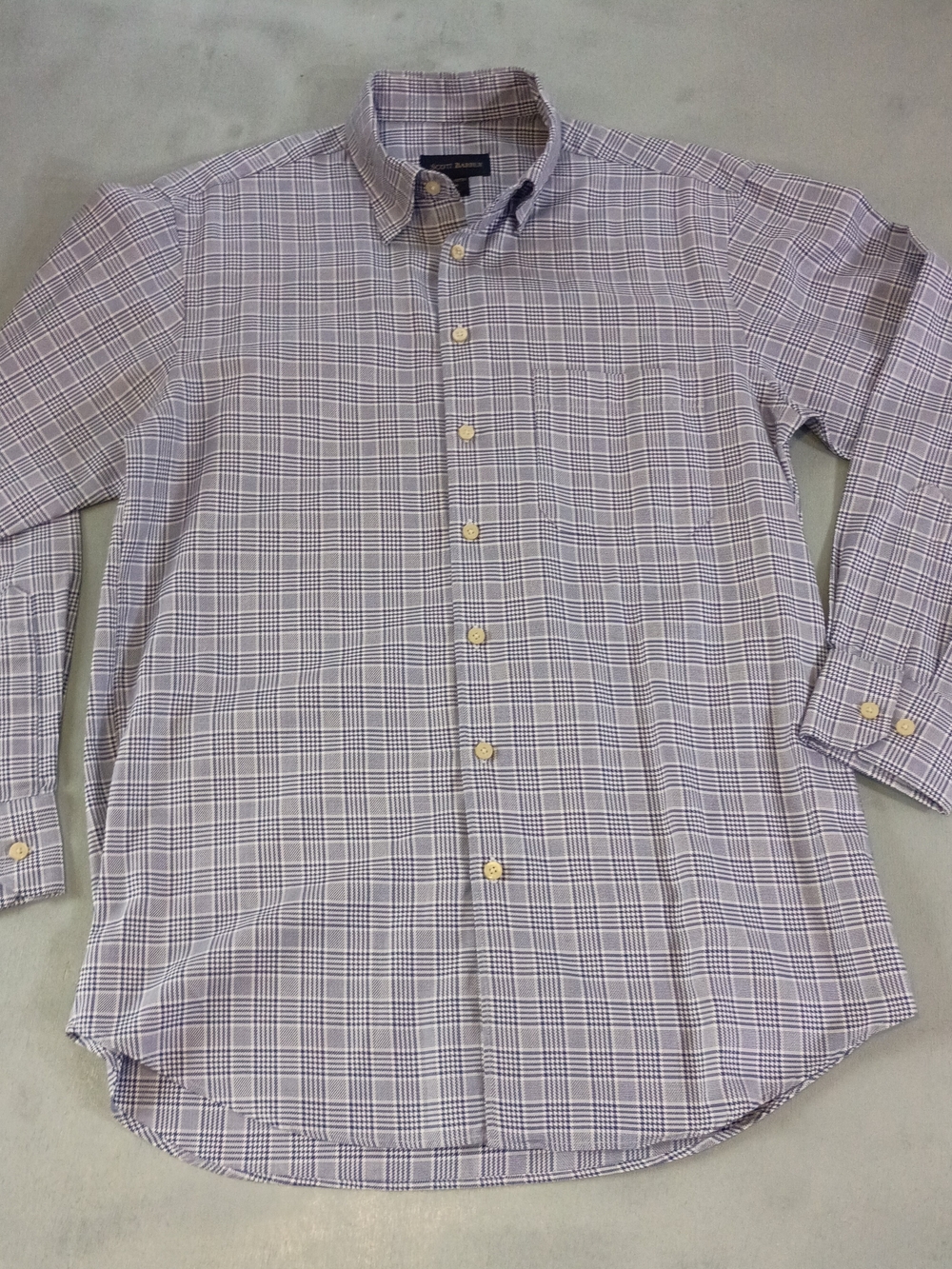 Classic Plaid Dress Shirt - Light Purple